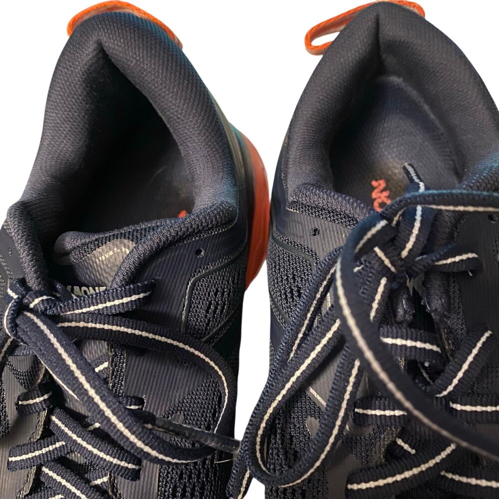 Hoka One One Bondi, Women’s Sneakers, Size 7.5, Navy Blue/Gray/Orange - Picture 9 of 10